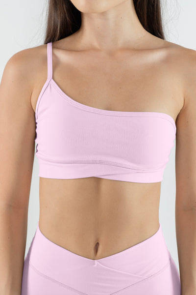 Bandeau Strap Sports Bra in Coral Peach – Bloombuilt Athletics